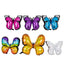 Set of 6 Assorted Butterfly Helium Foil Balloons, Fairy Tale Theme Party Supplies - 21",23",28"