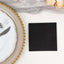 20 Pack Linen-Like Paper 5"x5" Napkins Black - Highly Absorbent Airlaid Napkins