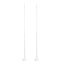 2 Pack White Balloon Column Stand Kit, 8ft Balloon Towers