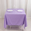 Scuba Square 70"x70" Tablecloth Lavender Lilac - Wrinkle Free & Stain Resistant Table Cover