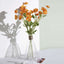 2 Stems 33" Orange Artificial Silk Poppy Flower Bouquet Bushes
