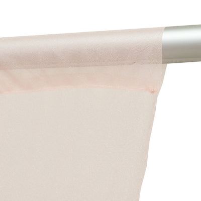Sheer Backdrop Curtain Panel 5ft Ã— 10ft Blush â€“ Wedding Arch Drape with Rod Pocket - Backdrops