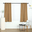 2 Pack Handmade Natural Faux Linen Curtains 52"x64", Curtain Panels With Chrome Grommets