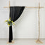 Black Sheer Backdrop Drape â€“ 5ft x 14ft Wedding Arch & Ceiling Decor Panel, Wrinkle Free with Soft Shimmer