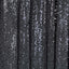 8ftx8ft Black Sequin Event Curtain Drapes, Backdrop Event Panel