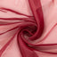 5ftx32ft Burgundy Chiffon Curtain Panel, Durable Flame Resistant Backdrop Ceiling Drapery With Rod Pocket
