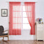 Pack of 2 52"x64â€ Coral Sequin Curtains With Rod Pocket Window Treatment Panels - Clearance SALE