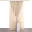 Nude Chiffon Polyester Event Curtain Drapes, Dual Layer Divider Backdrop Curtain Panels with Rod Pockets - 10ftx10ft