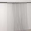 5ftx32ft Silver Chiffon Curtain Panel, Durable Flame Resistant Backdrop Ceiling Drapery With Rod Pocket