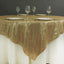 Sequin 72"x72" Table Overlay Square Tablecloth Champagne - Sparkly Table Cover