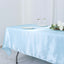 Satin Rectangular 60"x102" Tablecloth Light Blue - Smooth and Lustrous Table Cover