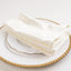 5 Pack Scuba 20"x20" Napkins Shimmer Pearl White - Dazzling Cloth Napkins