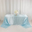 Satin Rectangular 90"x156" Tablecloth Light Blue - Seamless Table Cover