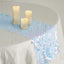 Big Payette Sequin 13"x108" Table Runner Iridescent Blue - Dazzling Design