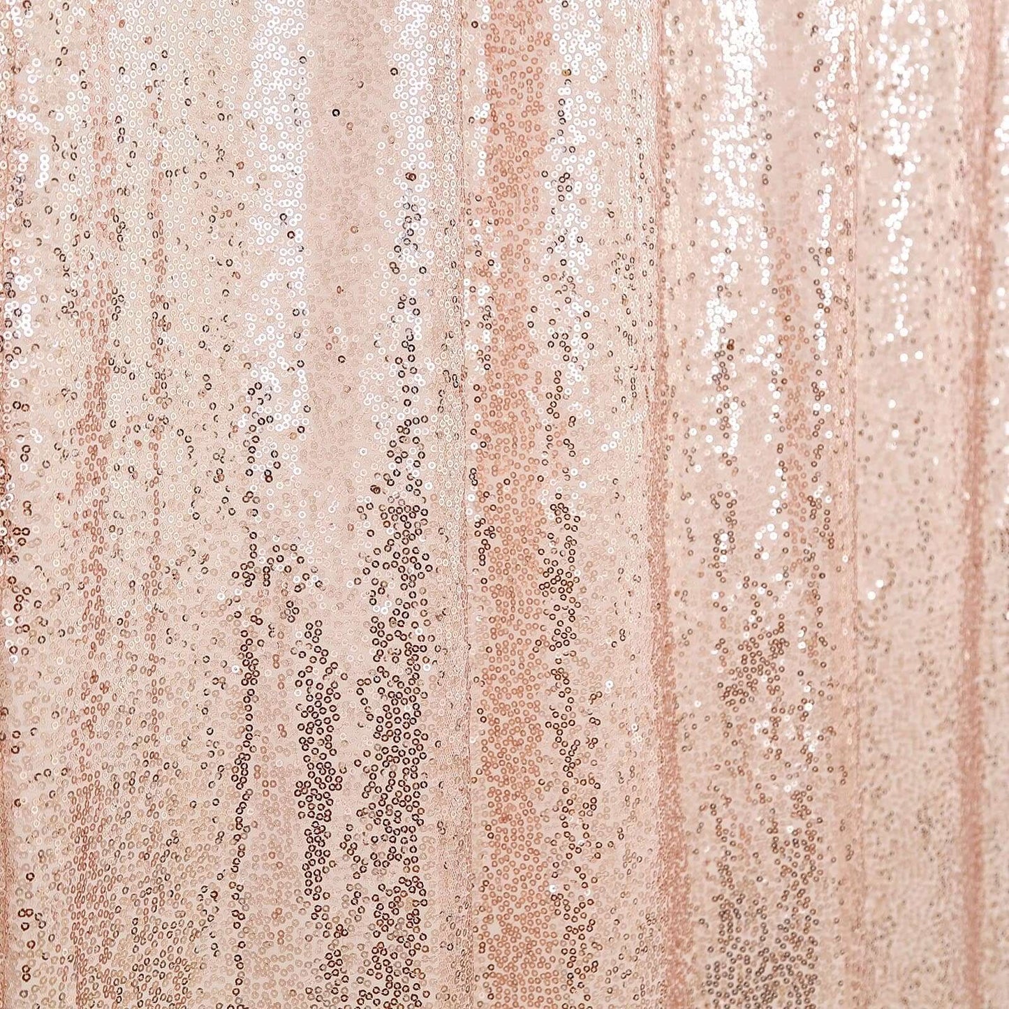 8ftx8ft Blush Sequin Event Curtain Drapes, Backdrop Event Panel