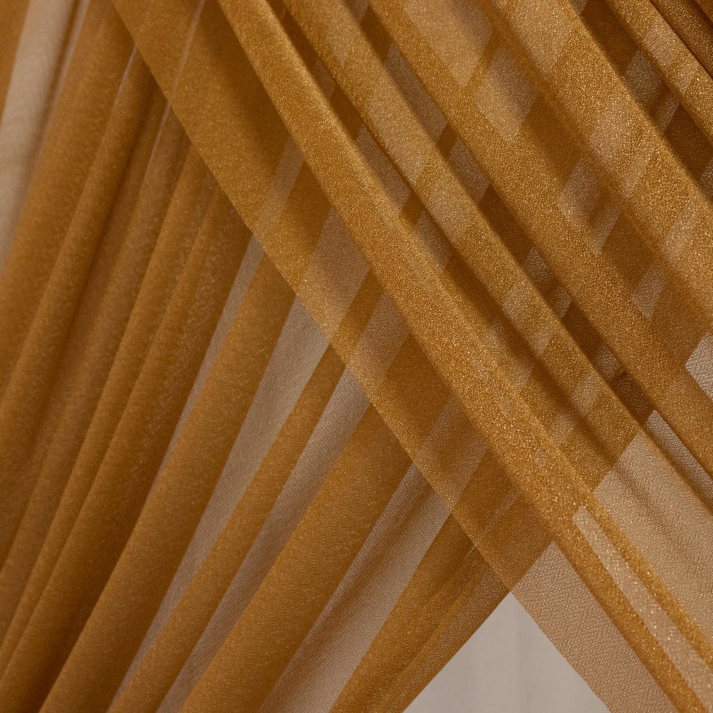 Gold Sheer Backdrop Drape â€“ 5ft x 14ft Wedding Arch & Ceiling Decor Panel, Wrinkle Free with Soft Shimmer