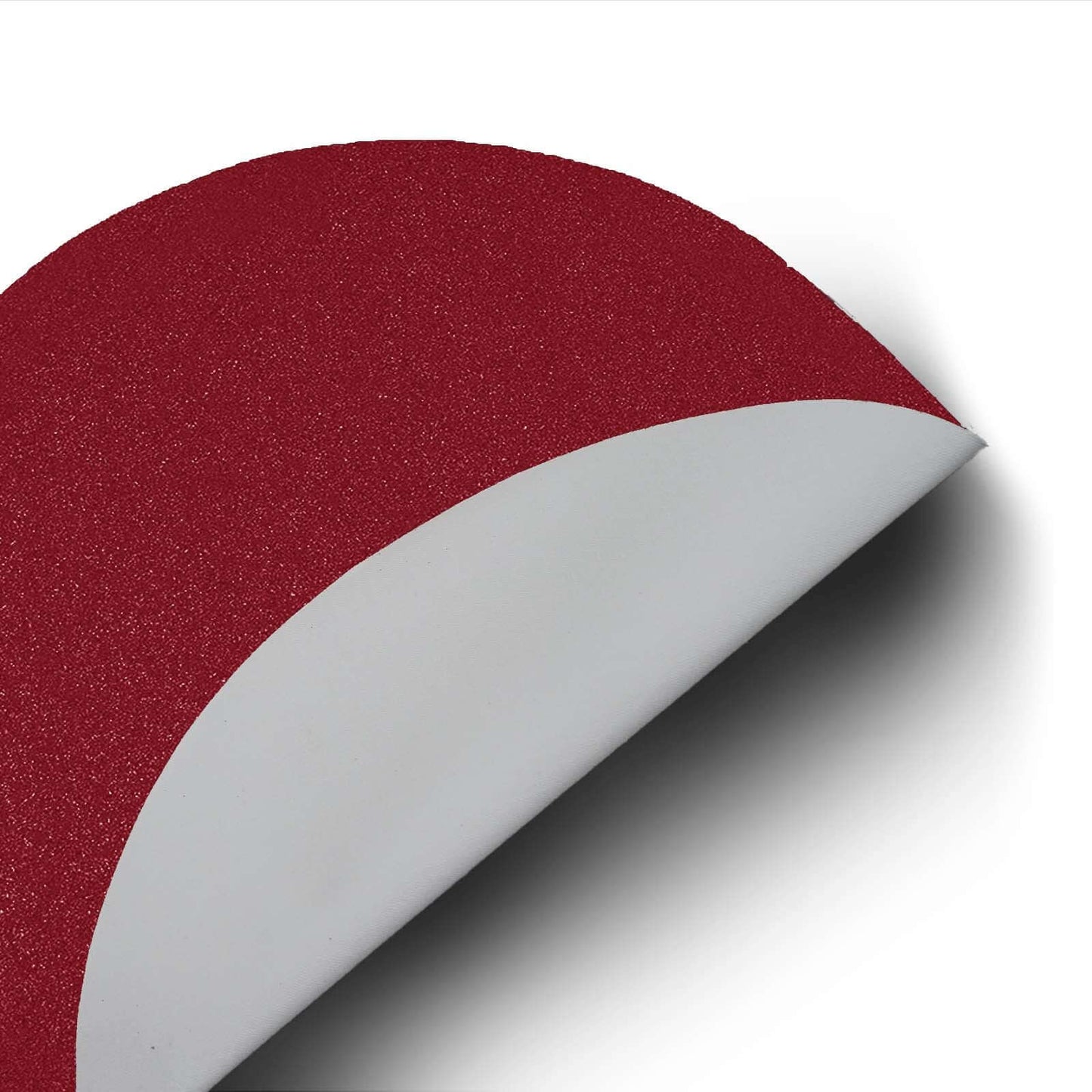 6-Pack Placemats Glitter Design Burgundy Sparkle Round - Non-Slip Decorative Dining Table Mats 13"