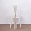 5 Pack Glitz Sequin Chair Sashes with Geometric Diamond Design 6"x88" Champagne