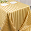 Satin Striped 90"x132" Rectangular Tablecloth Champagne - Seamless Silky Smooth Table Cover
