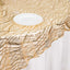 Mesh 72"x72" Table Overlay Square Tablecloth Champagne - Wave Embroidered Sequins Table Topper