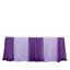 14ft Sheer Pleated Ruffle Skirting Chiffon Table Skirt - Purple and Lavender, Shimmer Sheer, Wrinkle-Free Fabric