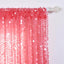 2 Pack Coral Big Payette Sequin Curtains With Rod Pocket Window Treatment Panels - 52"x64" - Clearance SALE
