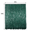 8ftx8ft Hunter Emerald Green Big Payette Sequin Event Curtain Drapes, Backdrop Event Panel