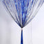 8ft Royal Blue Metallic Tinsel Foil Fringe Doorway Curtain Party Backdrop