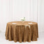 Sequin 120" Round Tablecloth Gold - Seamless Glittering Design for Sophisticated Events