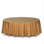 Polyester 108" Round Tablecloth Gold - Wrinkle-Resistant and Stylish Table Cover