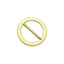 20 Pack Diamond Round Chair Sash Band Buckle Pins Gold - Timeless Rhinestone Napkin Rings for Weddings & Gatherings 2.5"