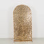 7ft Sparkly Gold Big Payette Sequin Fitted Wedding Arch Cover for Round Top Chiara Backdrop Stand