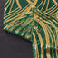 Sequin Mesh 20"x20" Napkin Hunter Emerald Green Gold - Wave Embroidered Reusable Napkin