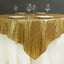 Sequin 72"x72" Table Overlay Square Tablecloth Gold - Sparkly Design for Stunning Events