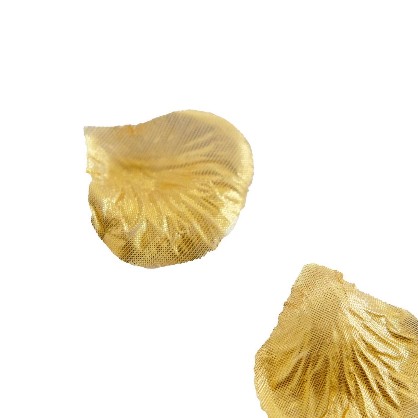 500-Pack Rose Petals Round Design Metallic Gold Silk Confetti - Decorative Scatters for Tables and Floors