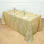 Sequin 90"x132" Rectangle Tablecloth Gold - Seamless Diamond Design for Upscale Events