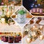 6-Pack Gold Glass Votive Tealight Holders - Stylish Primrose Design for Weddings & DÃ©cor