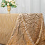 Mesh 90"x156" Rectangle Tablecloth Gold - Wave Sequin Embroidered Design for Refined Occasions