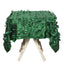Taffeta 54"x54" Square Tablecloth Green 3D Leaf Petal Table Cover