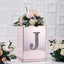 Decorative Rhinestone Alphabet "J" Letter Stickers, Glitter Adhesive Craft Letters Silver DIY Sparkle Embellishments 8"