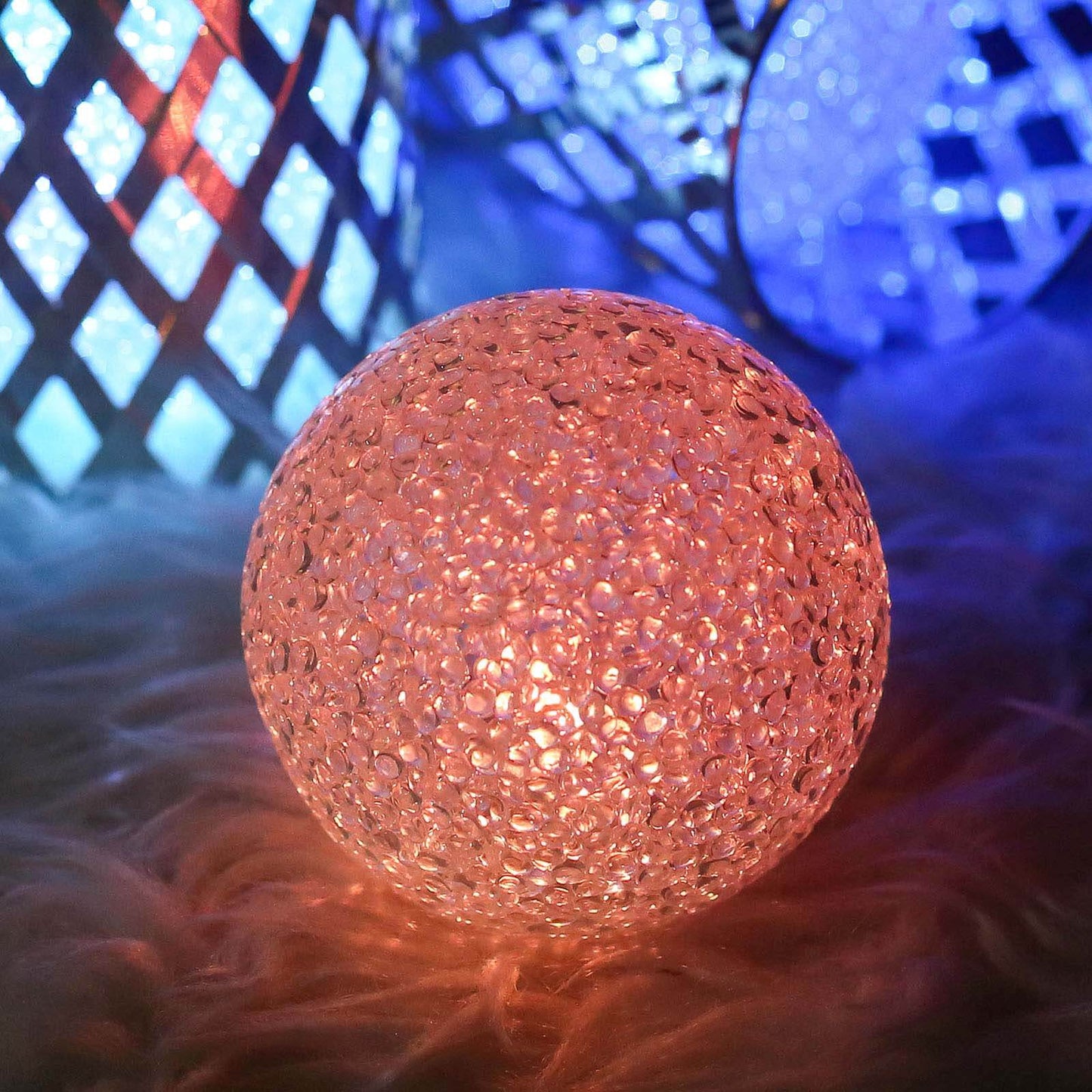 4-Pack LED Mini Light Globes Color Changing - Battery Operated Ball Centerpiece Fillers 3"