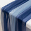 20-Pack 9ft Sheer Table Runners â€“ Navy Blue/Dusty Blue Shimmer Sheer Drapes, Wrinkle-Free
