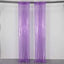 2 Pack Purple Sequin Event Curtain Drapes with Rod Pockets, Seamless Backdrop Event Panels - 8ftx2ft