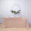 Sequin 90"x132" Rectangle Tablecloth Rose Gold - Seamless Sparkly Table Cover