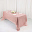 Sequin 60"x126" Rectangle Tablecloth Rose Gold - Glittering Finish Table Cover