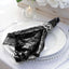 Sequin 20"x20" Napkin Black - Shimmering Dinner Napkin