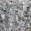 Sequin 72"x72" Table Overlay Square Tablecloth Silver - Big Payette Table Cover