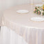 Polyester 72"x72" Table Overlay Square Tablecloth Beige - Sequin Dots Wrinkle-Free Table Cover