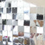 10sq.ft Shiny Silver Square Sequin Shimmer Wall Party Photo Backdrop, Active Spangle Wall Art DÃ©cor Panels - 10 Panels