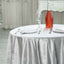 Velvet 72"x72" Table Overlay Square Tablecloth Silver - Premium Soft Finish for Sophisticated Celebrations